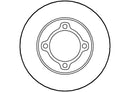 Disctech Brake Disc (Single) - Fits Kia, Nissan - ABD3489 - Front Axle