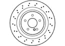 Disctech Brake Disc (Single) - Fits Mercedes-benz - ABD2860 - Rear Axle