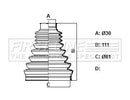 First Line Cv Joint Boot Kit  - FCB6428 fits Mercedes A-Class 2004-