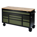 Bunker 61" 15 Drawer Trolley Green - 10368