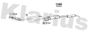 Klarius CH6B - Box With Tail Pipe  - Fits Chrysler Voyager 2.0i,2.4i