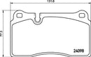 Mintex Brake Pad Set fits -Volkswagen MDB2739 (also fits other vehicles)