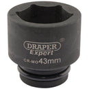 Expert HI-TORQ 6 Point Impact Socket, 3/4" Sq Dr, 43mm