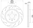 Mintex Brake Discs fits -Audi Opel Vauxhall S260:5 MDC2790C (also fits other vehicles)