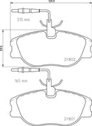 Mintex Brake Pad Set fits -Citroën Fiat Peugeot MDB1702 (also fits other vehicles)