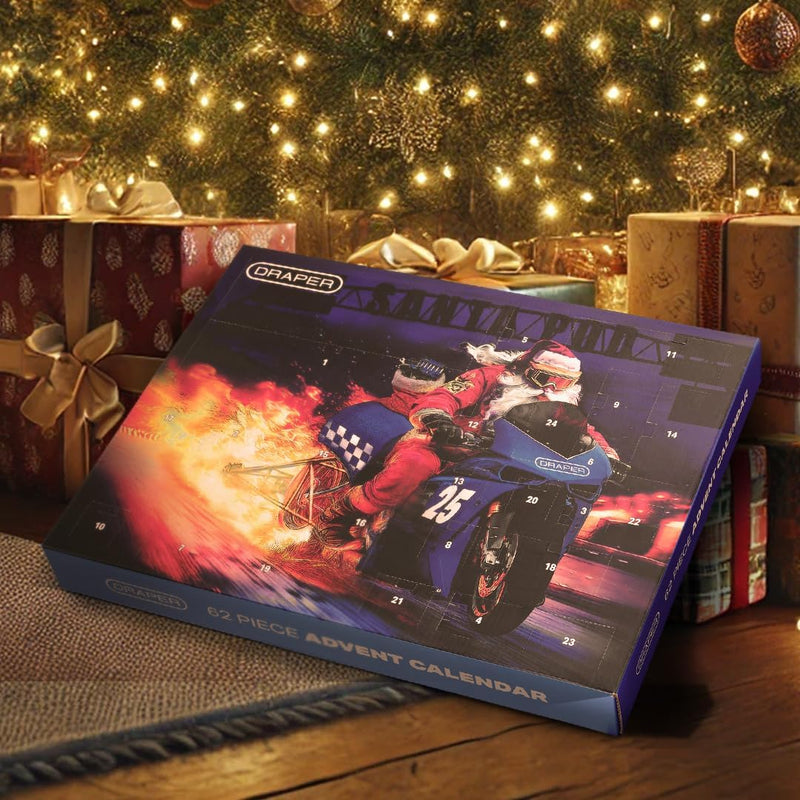 Draper Tools Christmas Advent Calendar (62 Piece) Tool Set - 23453