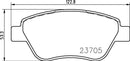 Mintex Brake Pad Set fits -Fiat MDB2644 (also fits other vehicles)
