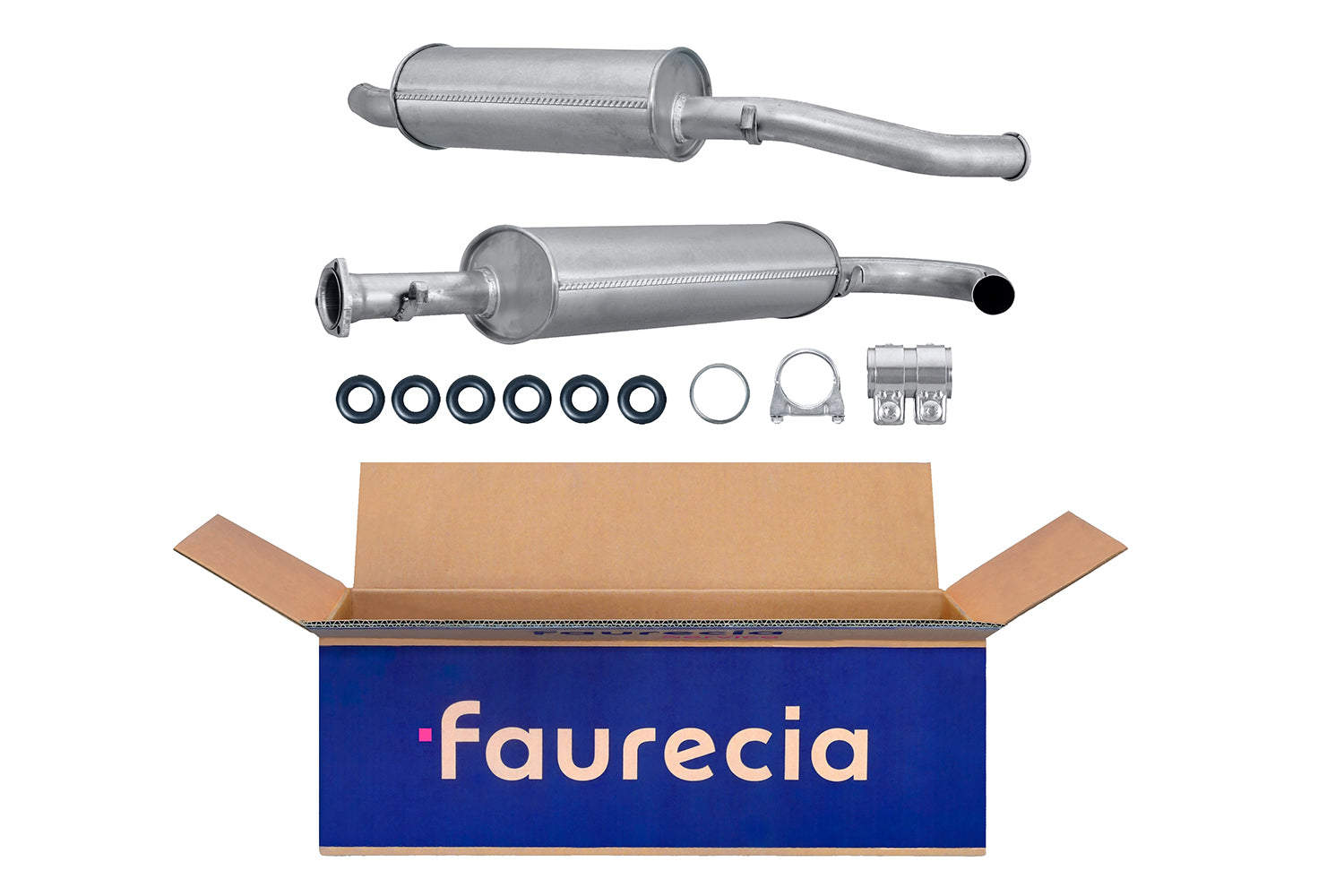 Kit Silencieux Arrière HELLA Easy2Fit Pour Citroën C3, C2, Peugeot 1007 - Pièce Complète Avec Accessoires