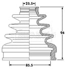 Borg & Beck Drive Shaft Bellow - BCB6219