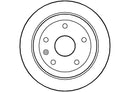 Disctech Brake Disc (Single) - Fits Daewoo, Daihatsu - ABD2693 - Rear Axle
