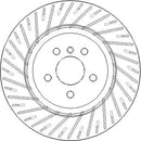 Disctech Brake Disc (Single) - Fits Bmw, Daihatsu - ABD3796 - Rear Axle Left