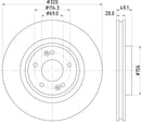Mintex Brake Discs fits -Hyundai V300:6 MDC2736 (also fits other vehicles)
