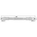 Borg & Beck Brake Hose  - BBH6512 fits Saab 90,99,900  74-93
