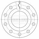 Borg & Beck Brake Disc - BBD32661