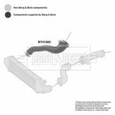 Borg & Beck Turbo Hose  - BTH1360 fits Merc C200,C220 2.0/2.2 CDI 94-