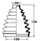 Borg & Beck Drive Shaft Bellow - BCB6100