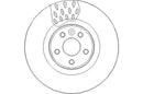 Disctech Brake Disc (Single) - Fits Hyundai, Volvo - ABD3101 - Front Axle
