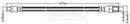 Borg & Beck Brake Hose  - BBH6524 fits Morris Minor 62-71