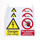 Prosol EV / Hybrid Vehicle - Barrier Chain Warning Signs 3 pack - BCS3277