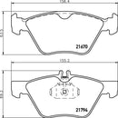 Mintex Brake Pad Set fits -Chrysler MercedesBenz MDB1871 (also fits other vehicles)