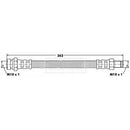 Borg & Beck Brake Hose  - BBH6328 fits Mit.Colt,Galant,Lancer,Starion