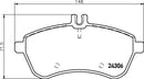 Mintex Brake Pad Set fits -MercedesBenz MDB2830 (also fits other vehicles)