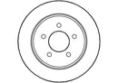 Disctech Brake Disc (Single) - Fits Chrysler, Ford - ABD2782 - Rear Axle