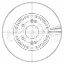 Key Parts Brake Disc (Pair)  - KBD5484