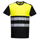 Portwest PW3 HI-VIS COTTON COMFORT CLASS 1 T-SHIRT S/S - PW311BKYS
