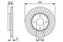 Bosch Brake Disc Pair Part No - 0986479R64