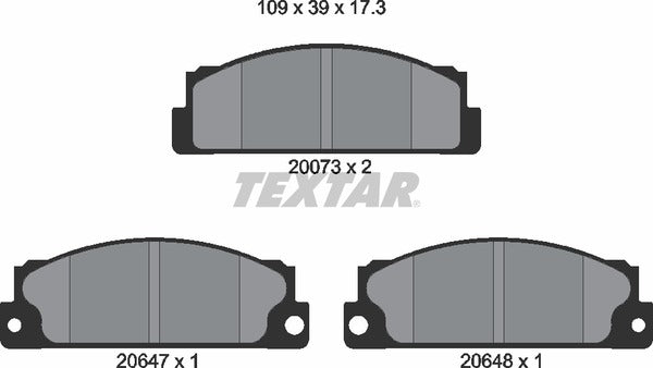 Textar Brake Pad Set - 2007306
