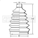 First Line CV Boot Kit  - FCB2325