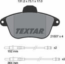 Textar Brake Pad Set - 2150701