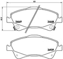 Brembo Brake Pad Set - P83109