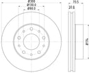 Mintex Brake Discs fits -Citroën Fiat Peugeot S302:5 MDC2006 (also fits other vehicles)