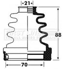 First Line Cv Joint Boot Kit  - FCB2918 fits Volvo S40, V40, S60, V70