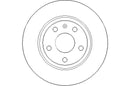 Disctech Brake Disc (Single) - Fits Audi - ABD3029 - Rear Axle
