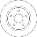 Disctech Brake Disc (Single) - Fits Chrysler, Mercedes-benz - ABD3808 - Rear Axle
