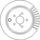 Disctech Brake Disc (Single) - Fits Land rover, Subaru - ABD3292 - Rear Axle