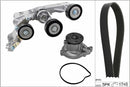 INA Water Pump + V-Ribbed Belt Set - Part No - 529014830