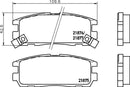 Mintex Brake Pad Set fits -Isuzu Opel Vauxhall MDB1698 (also fits other vehicles)
