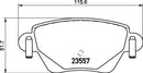 Mintex Brake Pad Set fits -Ford Jaguar MDB2081 (also fits other vehicles)