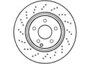 Disctech Brake Disc (Single) - Fits Mercedes-benz - ABD2726 - Front Axle