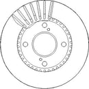 Disctech Brake Disc (Single) - Fits Volvo - ABD3370 - Front Axle