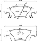 Mintex Brake Pad Set fits - MDB4132 (also fits other vehicles)