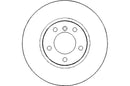 Disctech Brake Disc (Single) - Fits Bmw, Mercedes-benz - ABD2197 - Front Axle