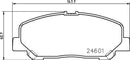 Mintex Brake Pad Set fits -Toyota MDB3012 (also fits other vehicles)