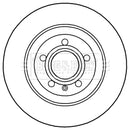 Borg & Beck Brake Disc (Pair)  - BBD5193