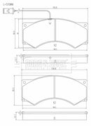 Borg & Beck Brake Pads - BBP33019