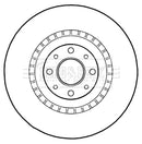 Borg & Beck Brake Disc (Pair)  - BBD5287